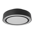 Plafon Sobrepor Redondo Aluminio Doha - PRETO / BRANCO