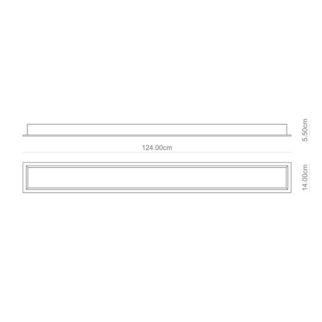 Plafon Led Embutir Branco 54w Sevilha
