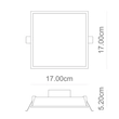 Plafon Led De Embutir Quadrado Branco 8w Edge - LED BRANCO QUENTE (3000K)