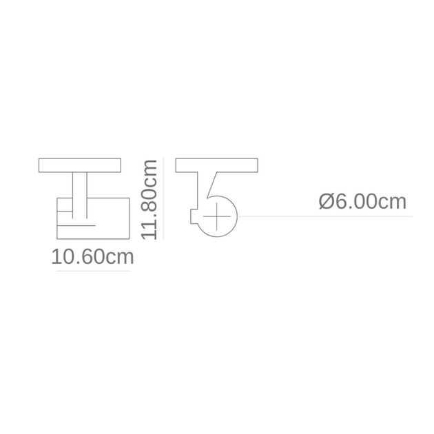 Spot Sobrepor Aluminio Com Canopla 6cm Flow - Yamamura