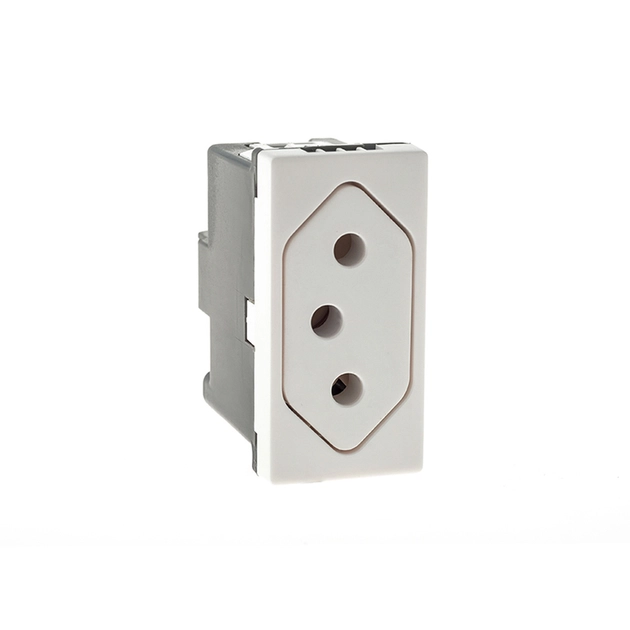 Modulo Tomada Plastico 10a 250v Branco Pial Plus