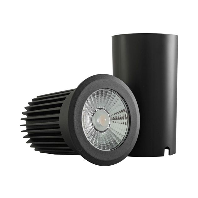 Embutido De Solo Led Preto 18w Redondo Ip67 3000k Focco