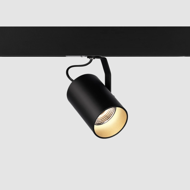 Spot Para Trilho 7,8cm Aluminio Preto Flow Trace