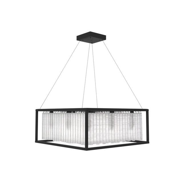 Pendente Cristal Aluminio Preto