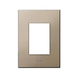 Placa 4x2 3 Postos Quadrados Champagne Arteor