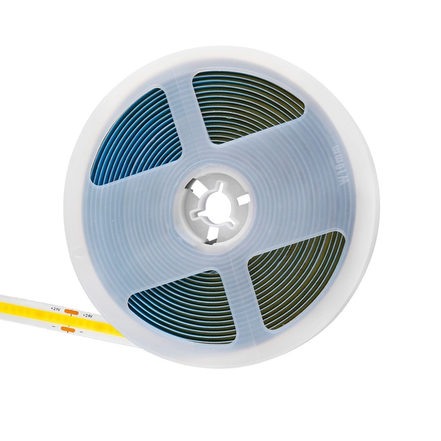 Fita De Led Cob 20w Por Metro 24v Irc90 5 Metros
