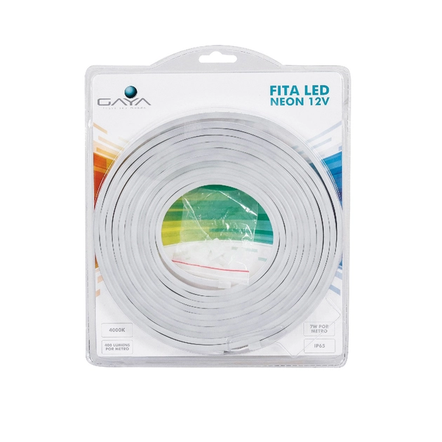 Fita De Led Neon 7w Por Metro 12v Irc80 Ip65 5 Metros