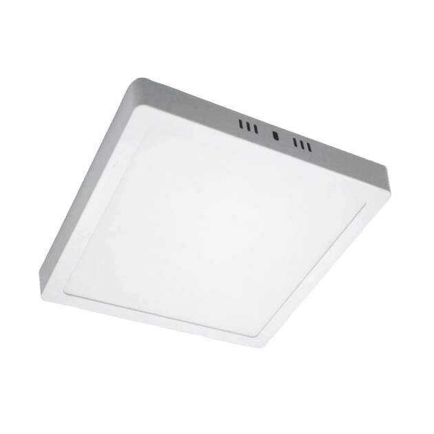 Plafon Led Sobrepor Quadrado Branco 24w 110 3000k