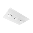 Plafon De Sobrepor Retangular Aluminio Monaco - BRANCO