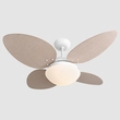 Ventilador De Teto Metal Mdf Juta Natural Vime - 127V