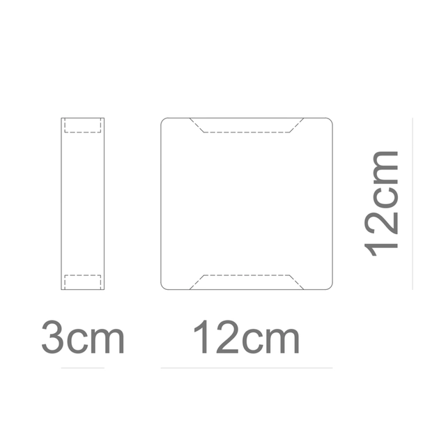 Arandela Led Abs 3w 3000k Ip65 Brick Slim
