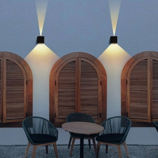 Arandela Led Abs 3w 3000k Ip65 Brick Slim