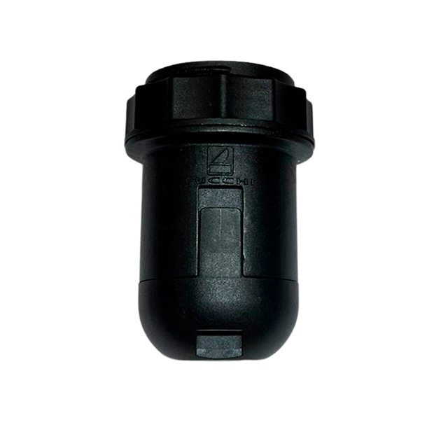 Soquete Semi Roscado E-27 Termoplastico Preto