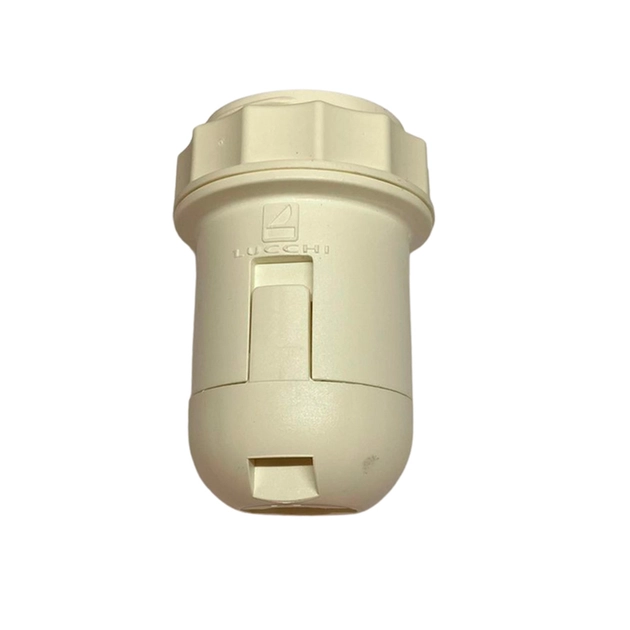 Soquete Semi Roscado E-27 Termoplastico Branco