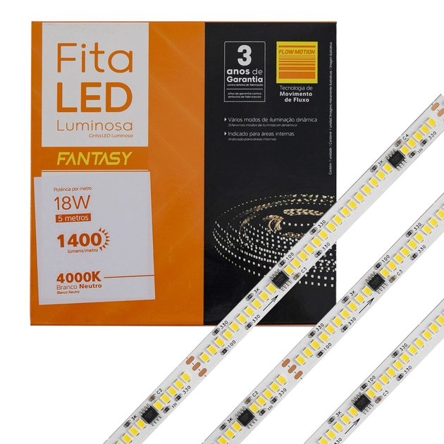 Fita De Led 18w Por Metro 24v 4000k 5m Fantasy