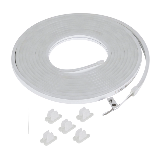 Fita De Led Neon 7w Por Metro 12v 5m Irc80 Ip65 6000k