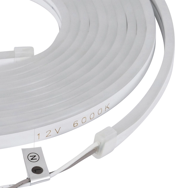 Fita De Led Neon 7w Por Metro 12v 5m Irc80 Ip65 6000k