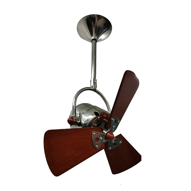 Ventilador Aco Inox Madeira 220v Bianca