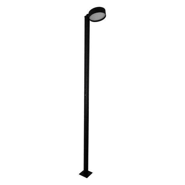 Poste Led Aluminio Preto 24w 3000k Ip65 Flat
