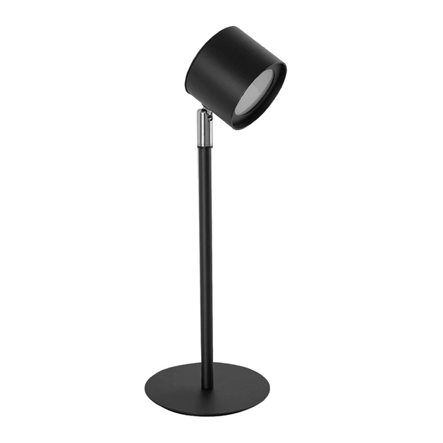 Luminaria De Mesa Led Aluminio Preto 5w 3000k Aurora