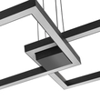Pendente Led Aluminio 67,2w 3000k Fit25 Square - 