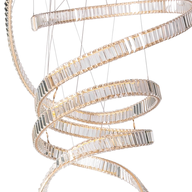 Pendente Led Dourado 300w 3000k Streamer Duplo Bailarina