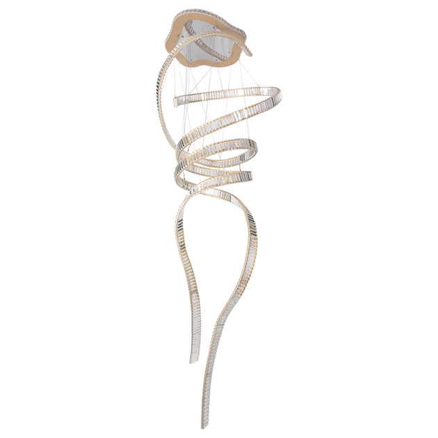 Pendente Led Dourado 300w 3000k Streamer Duplo Bailarina