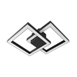 Plafon Led Sobrepor 50,4w 2661lm 3000k Fit Square - PRETO