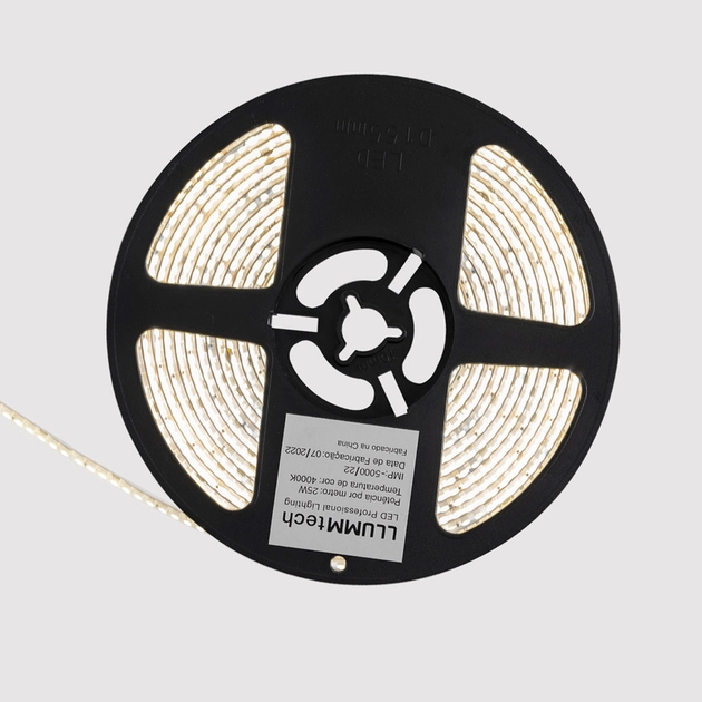 Fita De Led 25wM 24v 3000lmM 240ledM 4000k Ip65 5m