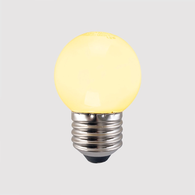 Lampada Led Bolinha Amarela E27 1,2w 220 70lm