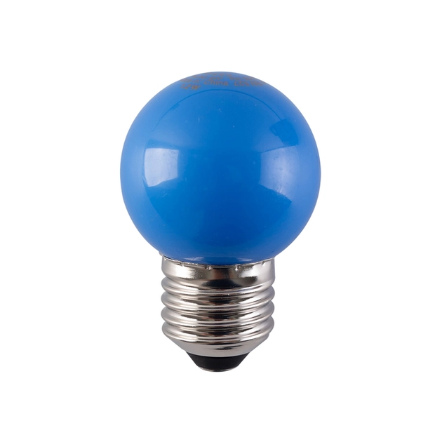 Lampada Led Bolinha Azul E27 1,2w 220 6lm