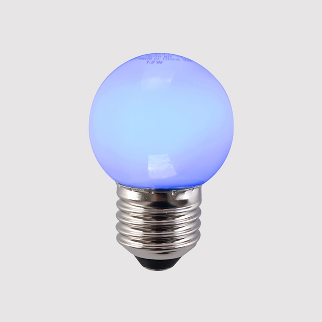 Lampada Led Bolinha Azul E27 1,2w 220 6lm