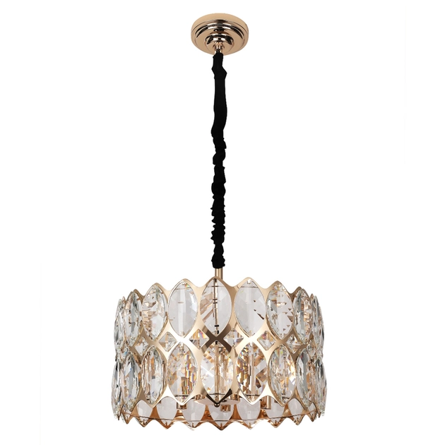Pendente Cristal Metal Ouro Frances 45cm Sanke