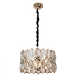 Pendente Cristal Metal Ouro Francês Ø45cm Sanke