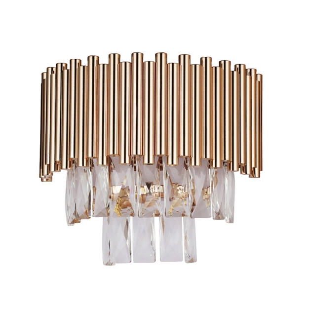 Arandela Cristal Metal Ouro Frances Notre-Dame