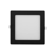 Plafon Led De Embutir Quadrado Preto 12w 6000k Moldura
