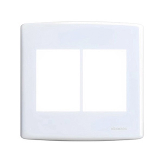 Placa Com Suporte 4x4 Para 6 Modulos Branco Siena