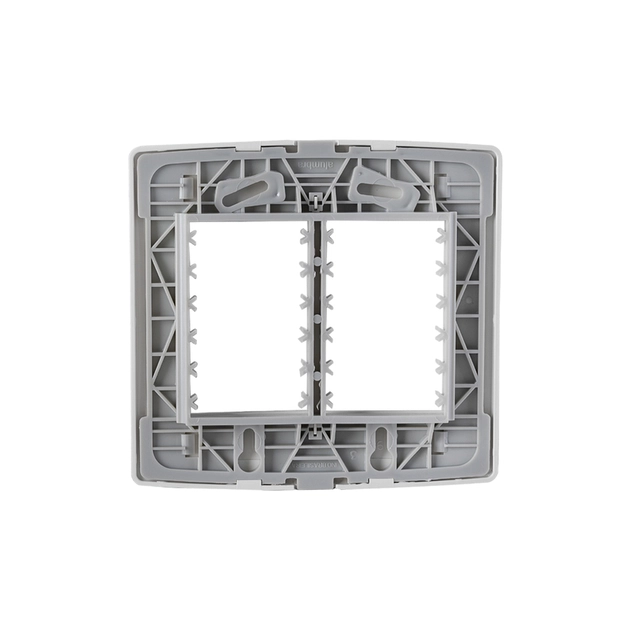 Placa Com Suporte 4x4 Para 6 Modulos Branco Siena