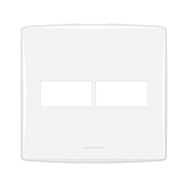 Placa 2 Modulos 4x4 Com Suporte Branco Bianco Pro