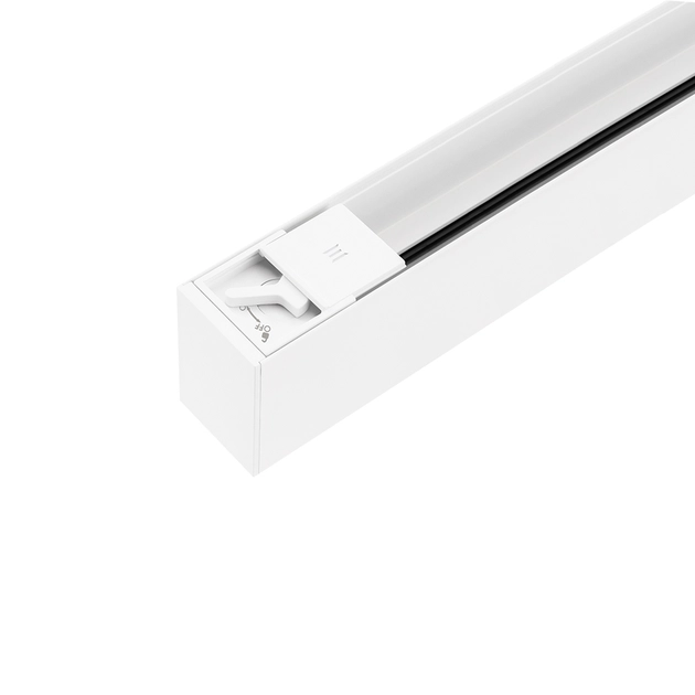 Trilho Sobrepor Eletrificado Aluminio Branco 2m Trace