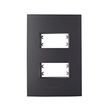 Placa 4x2 Suporte 2 Modulos Grafite Inova Pro Class