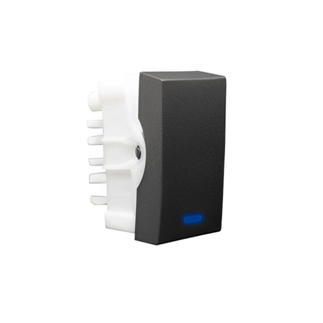 Modulo Interruptor Paralelo Com Led Grafite Inova Pro Class