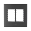 Placa Suporte 4x4 6 Módulos Grafite Inova Pro Class