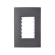 Placa Suporte 3 Módulos 4x2 Grafite Inova Pro Class
