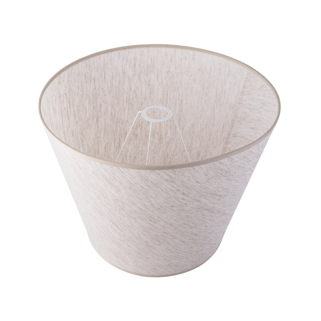 Cupula Tecido Bege Rustico Boca Larga 42cm