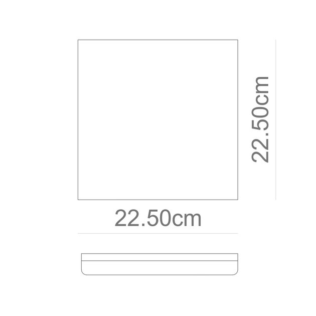 Plafon Led Sobrepor Quadrado Branco 32w Frameless