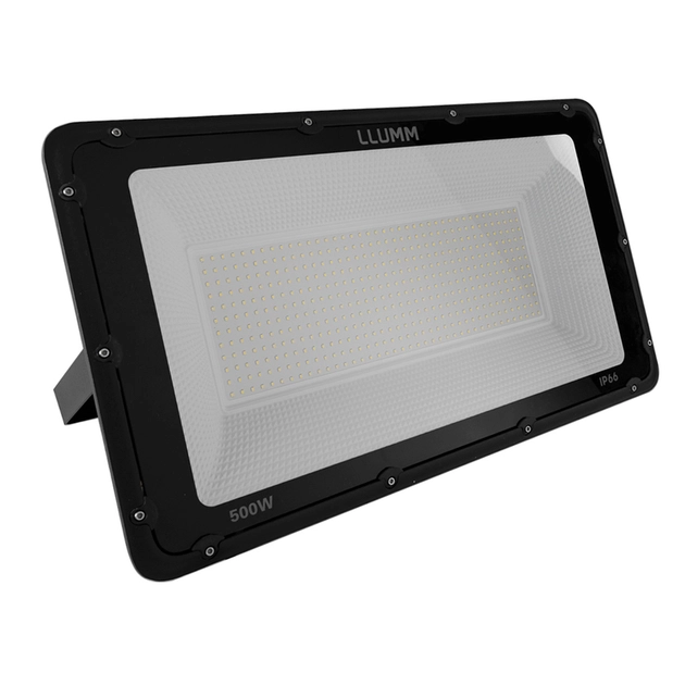 Projetor Led Aluminio Preto 500w 80 6500k Ip66 Deep Fit