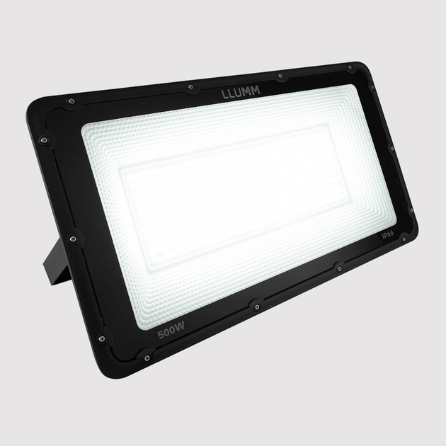 Projetor Led Aluminio Preto 500w 80 6500k Ip66 Deep Fit