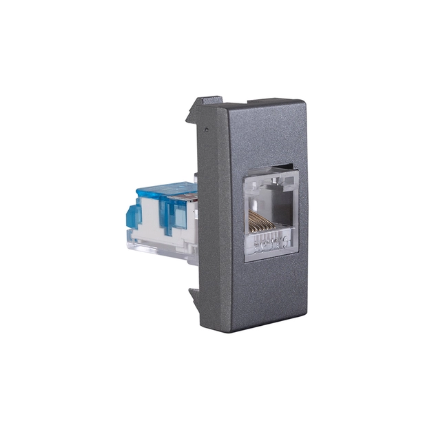 Modulo De Tomada Rede Rj45 Grafite Inova Pro Class