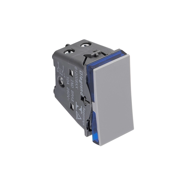 Modulo Interruptor Bipolar Paralelo Cinza Pial Plus+